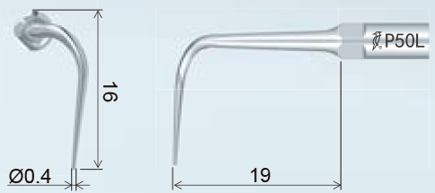 Размеры наконечника для скалера